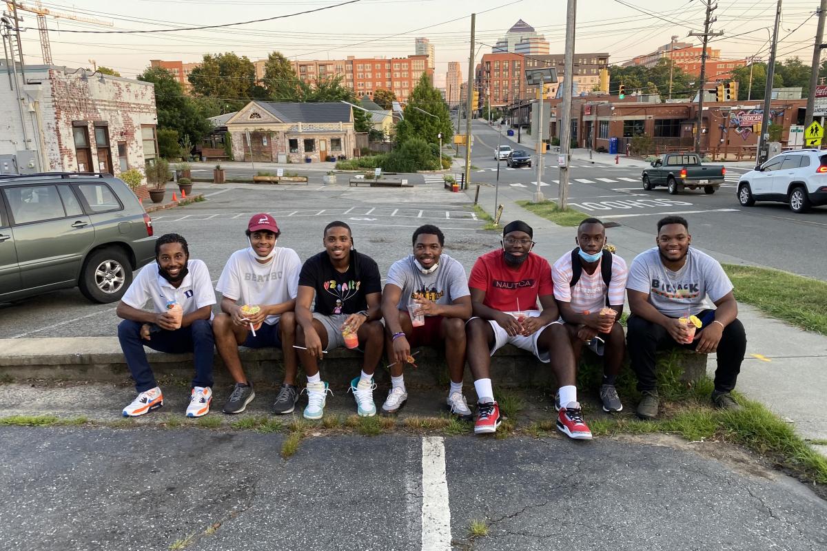 Young men of color in Durham after Durham Success Summit