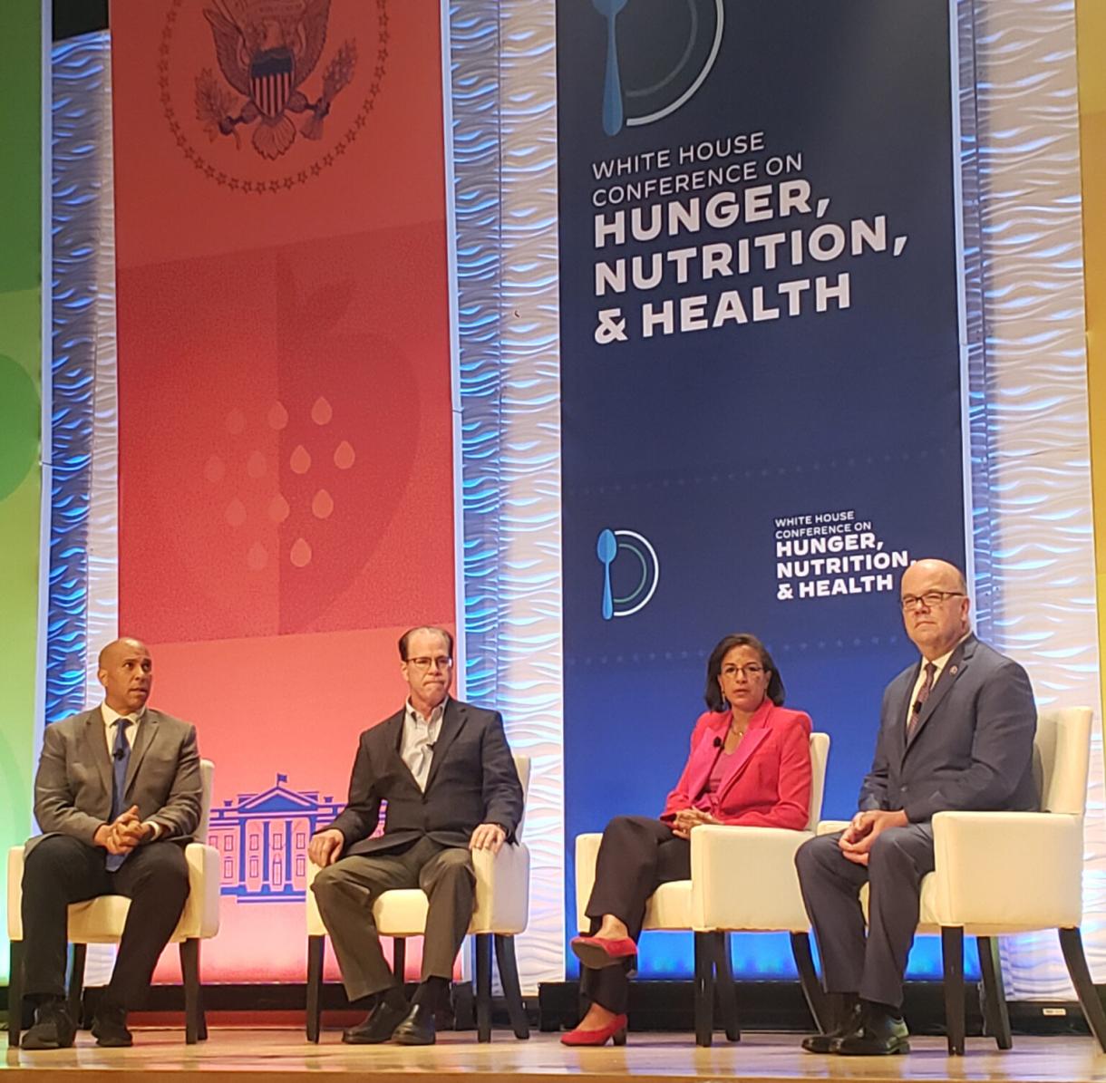 panelists at White House hunger, nutrition, and health conference