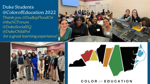 Color of education 2022. Diverse groups of people, smiling.