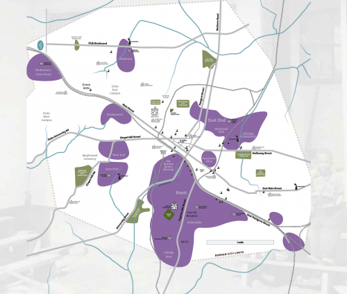 durham black neighborhoods map